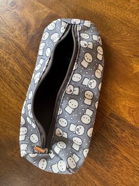 TCMC grey emotion zip pencil pouch